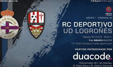 Duacode patrocina la jornada 34 de liga del RC Deportivo